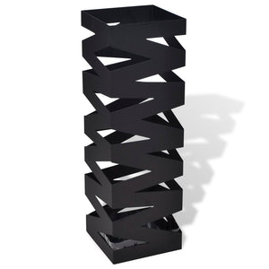 Schirmständer Schwarz Quadratisch 48,5 cm