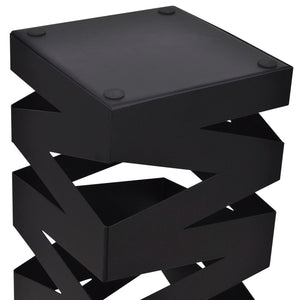 Schirmständer Schwarz Quadratisch 48,5 cm