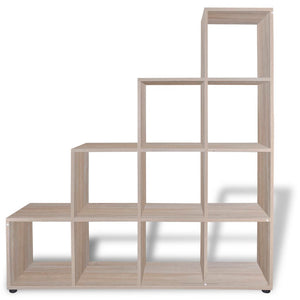Eichen Bücherregal Treppenregal, 142cm