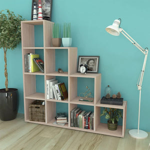 Eichen Bücherregal Treppenregal, 142cm