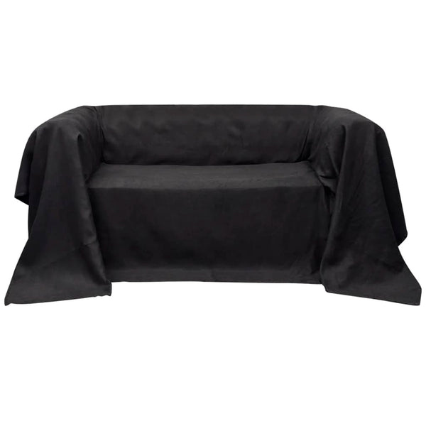 vidaXL Housse de canapé en micro-daim anthracite 210 x 280 cm