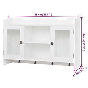 Hängeschrank Weiß MDF