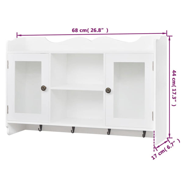Hängeschrank Weiß MDF