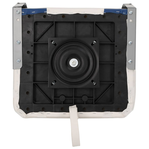 Klappbarer Bootssitz 1 Set mit Polster in Blau-Weiß
