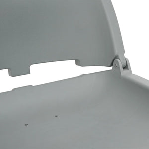 4-tlg. Bootssitz-Set Klappbar Grau