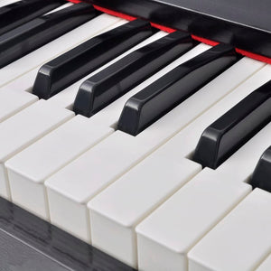 Digitalpiano 88 Tasten mit Pedalen Schwarz