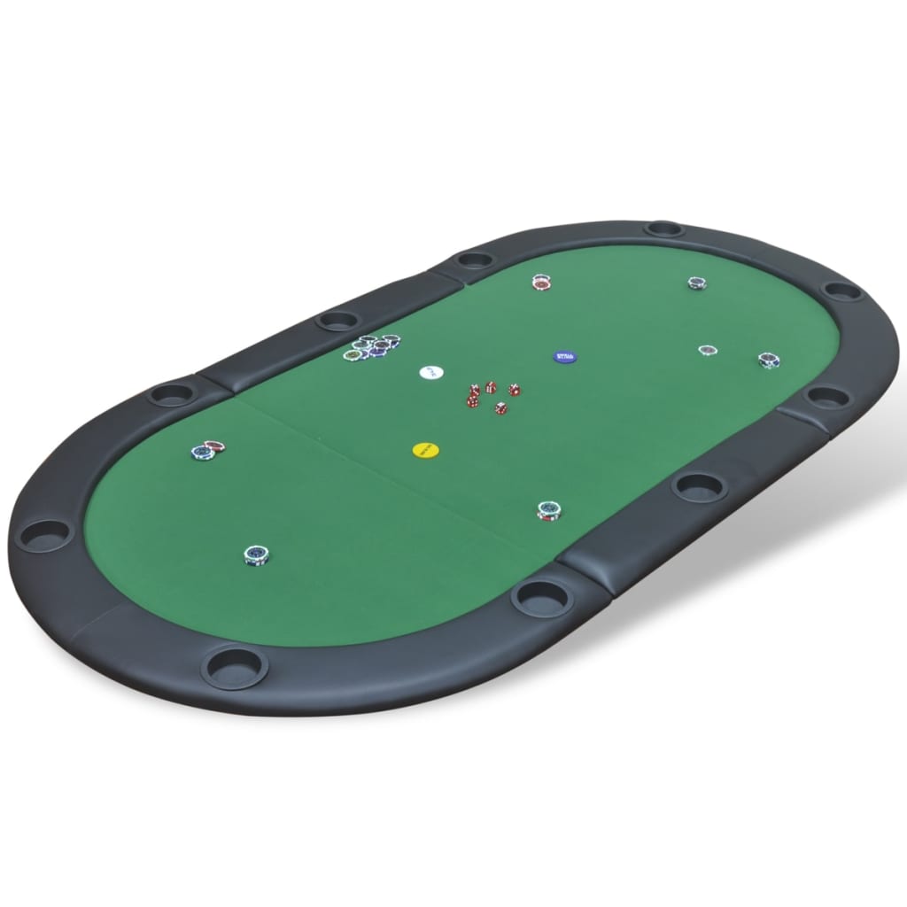 Faltbare Poker Tischauflage für 10 Spieler