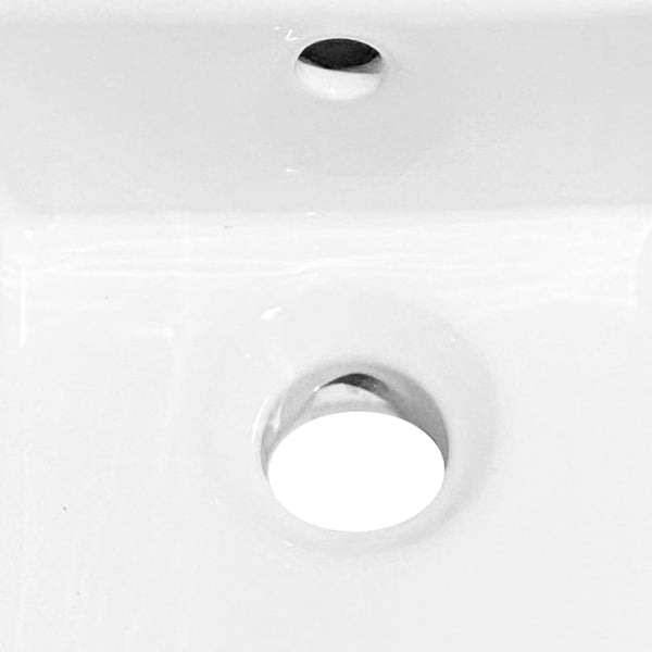 Waschbecken Weiß 48x25x15 cm Keramik