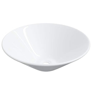 Waschbecken Set Weiß Keramik 42x42 cm (2 Stk.)