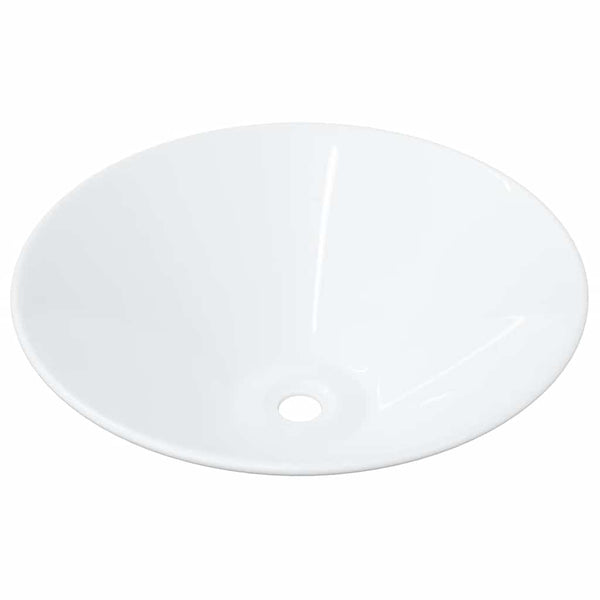 Waschbecken Set Weiß Keramik 42x42 cm (2 Stk.)