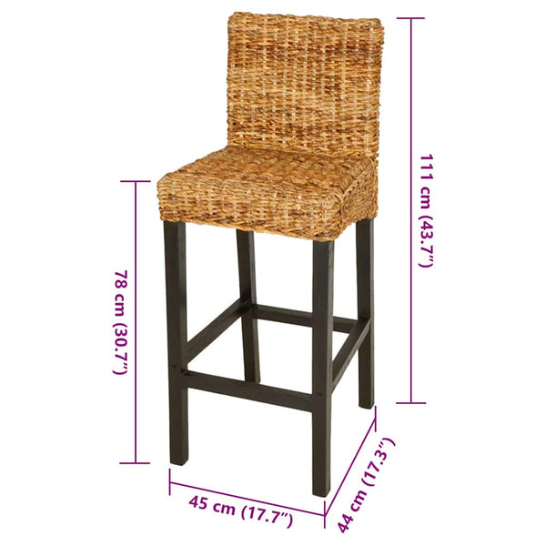 Barstühle 2er Set Abaca