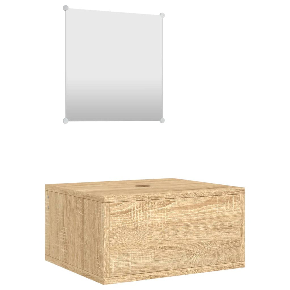 Badmöbel Set Eichen-Optik 2-teilig