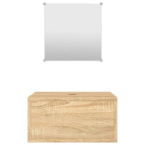 Badmöbel Set Eichen-Optik 2-teilig