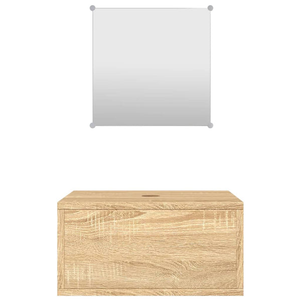Badmöbel Set Eichen-Optik 2-teilig