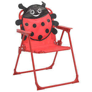 3-tlg. Kinder Gartenmöbel Set mit Sonnenschirm Rot