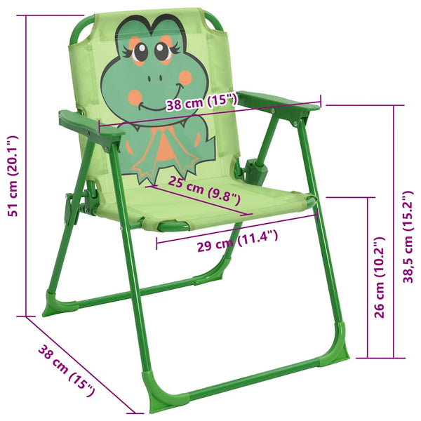 Kinder Gartenmöbel Set mit Sonnenschirm, 3-teilig