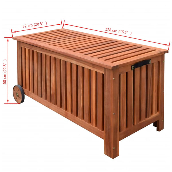 Garten Aufbewahrungsbox Holz 118 cm