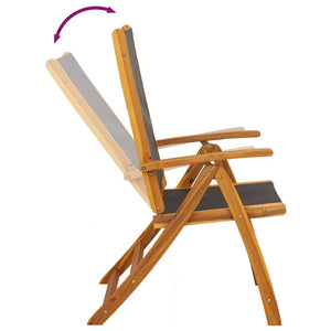 Klappbare Gartenstühle 2er Set Akazie