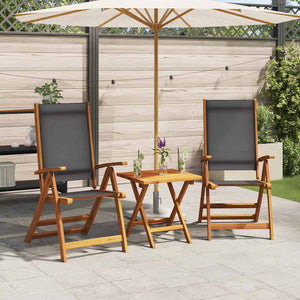 Klappbare Gartenstühle 2er Set Akazie