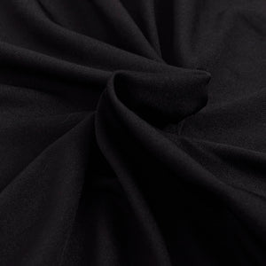 Stretch-Sofahusse Schwarz Polyester-Jersey