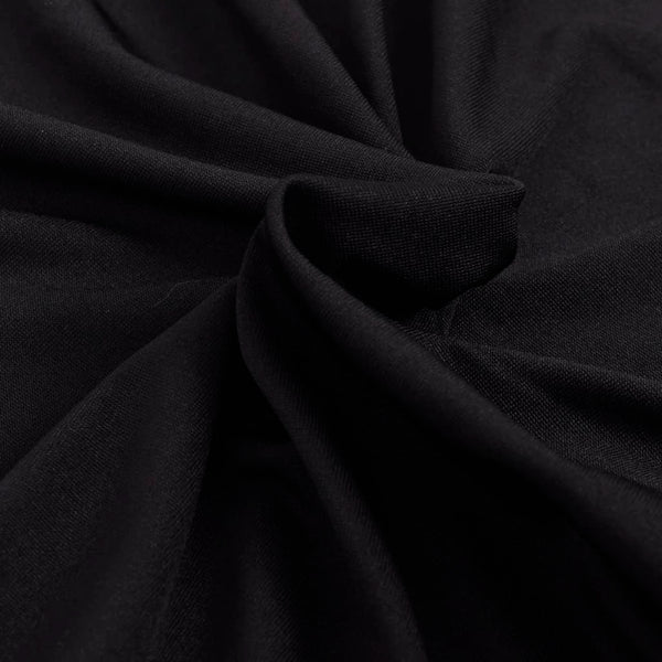 Stretch-Sofahusse Schwarz Polyester-Jersey