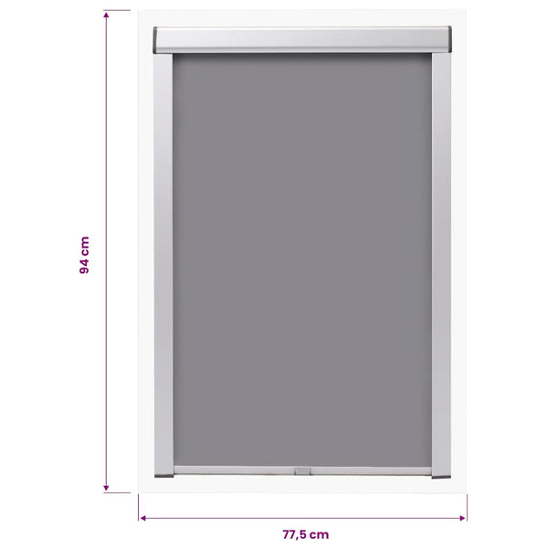 Verdunkelungsrollo Grau P06/406