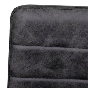 vidaXL Cantilever Chairs 6 pcs Black Faux Leather