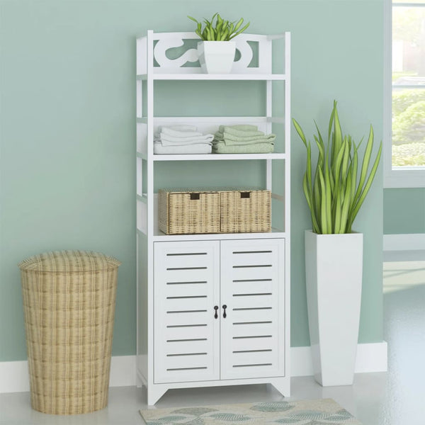 Badezimmerschrank Albuquerque Holz Weiß