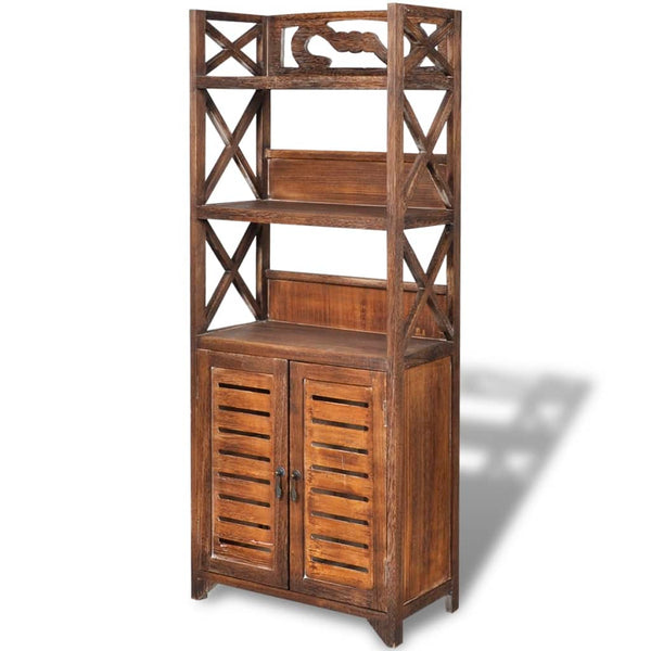 Badezimmerschrank Holz Braun 46x24x117,5 cm
