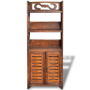 Badezimmerschrank Holz Braun 46x24x117,5 cm