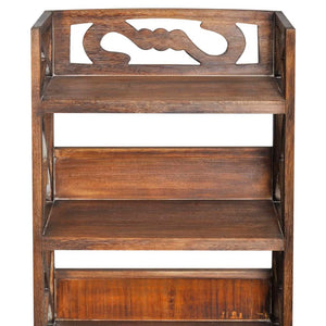 Badezimmerschrank Holz Braun 46x24x117,5 cm