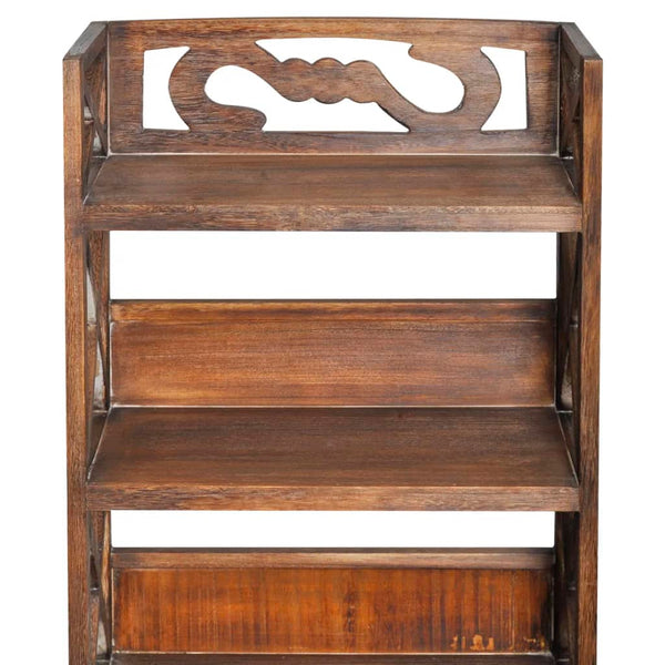 Badezimmerschrank Holz Braun 46x24x117,5 cm