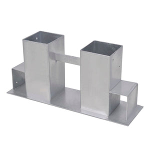 Holzstapelhilfe Stahl Silbern 4er-Set