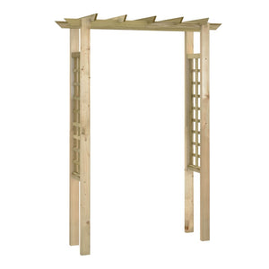 Rosenbogen Gartenlaube aus Holz 150x60x204cm