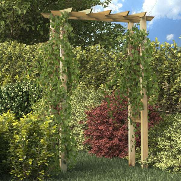 Rosenbogen Gartenlaube aus Holz 150x60x204cm