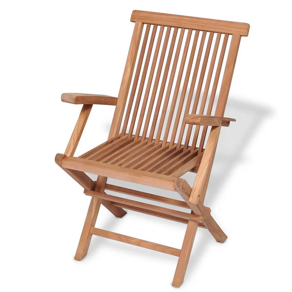 5-tlg. Garten-Essgruppe Klappbar Massivholz Teak