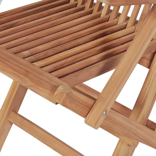 5-tlg. Garten-Essgruppe Klappbar Massivholz Teak