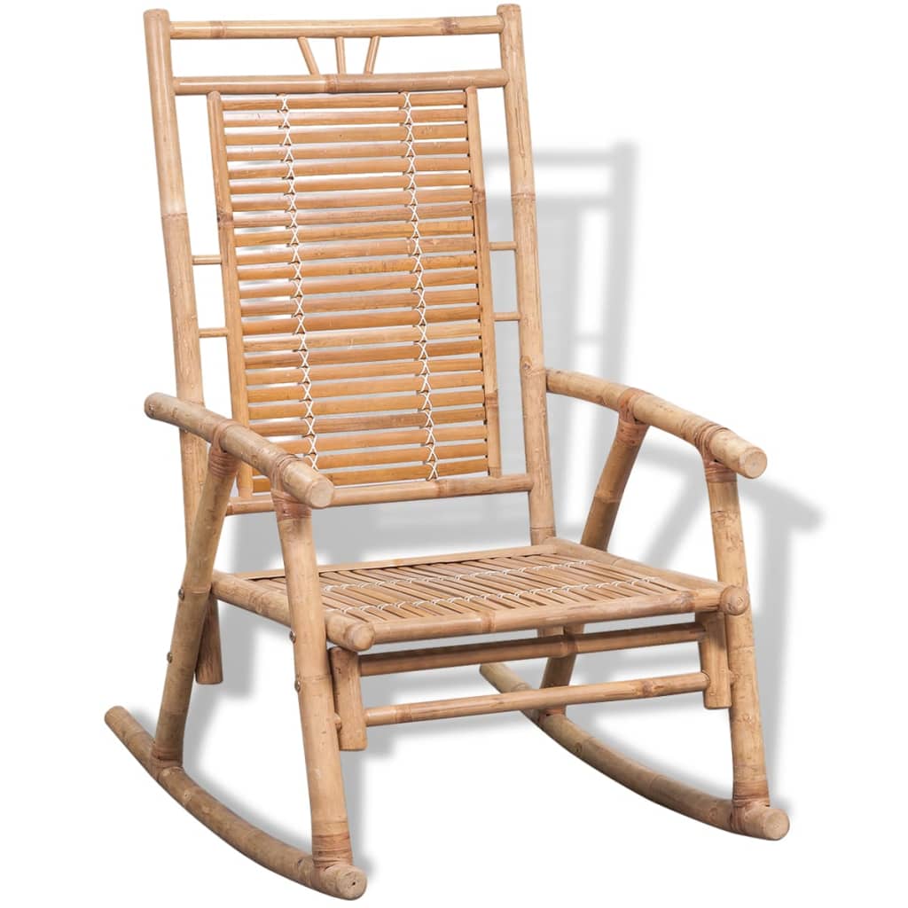 Bambus Schaukelstuhl für Terrasse & Garten