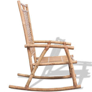 Bambus Schaukelstuhl für Terrasse & Garten