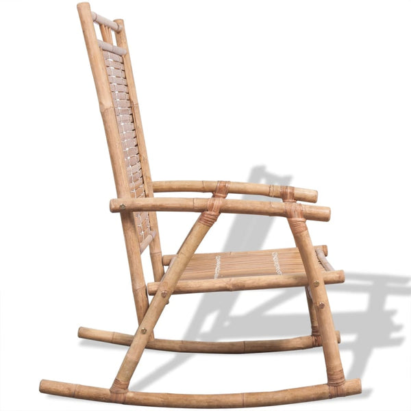 Bambus Schaukelstuhl für Terrasse & Garten