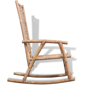 Bambus Schaukelstuhl für Terrasse & Garten