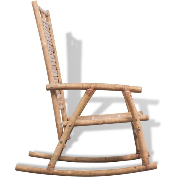 Bambus Schaukelstuhl für Terrasse & Garten