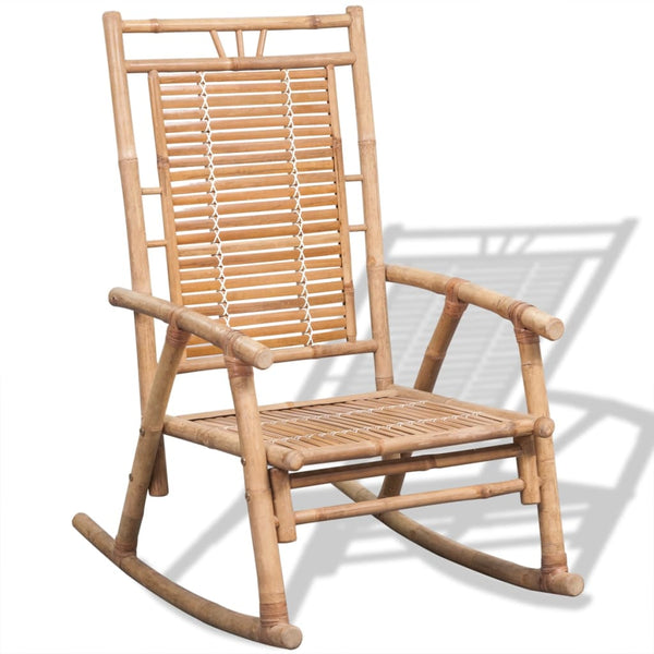 Bambus Schaukelstuhl für Terrasse & Garten