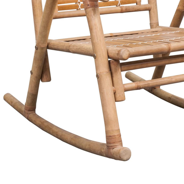 Bambus Schaukelstuhl für Terrasse & Garten