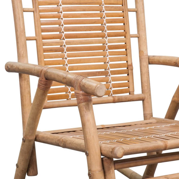 Bambus Schaukelstuhl für Terrasse & Garten