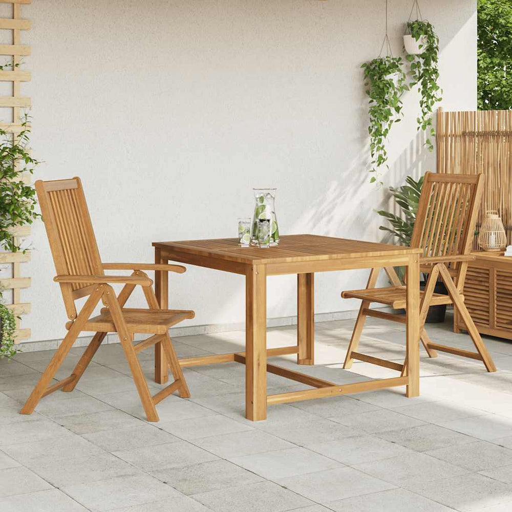 Klappbare Gartenstühle 2er Set Akazie