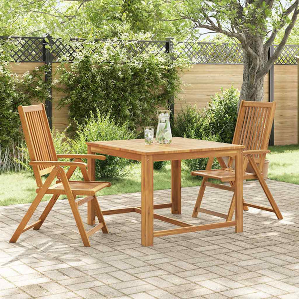 Klappbare Gartenstühle 2er Set Akazie