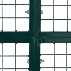 Doppeltür-Gartentor 300x150 cm pulverbeschichteter Stahl