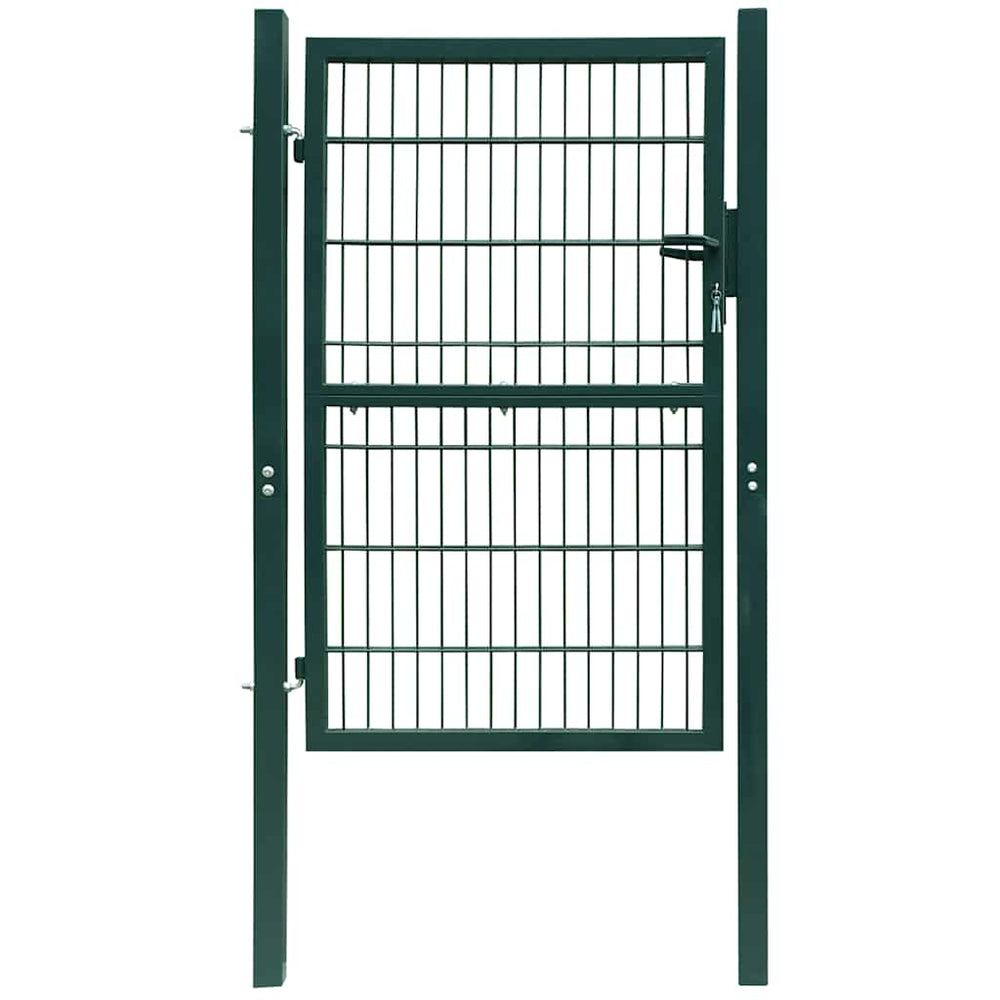 vidaXL Steel Garden Gate 100 x 200 cm Green