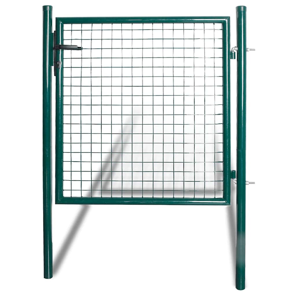 vidaXL Single Door Garden Gate 100x100 cm Powder-Coated Steel